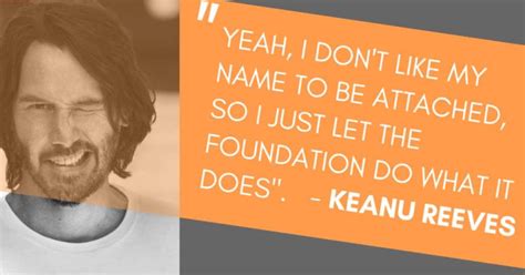 keanu reeves charity foundation